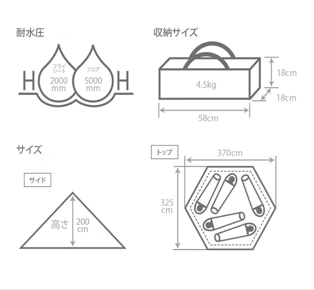 テント・タープ DoD ONE POLE TENT(M) T5-47-BK