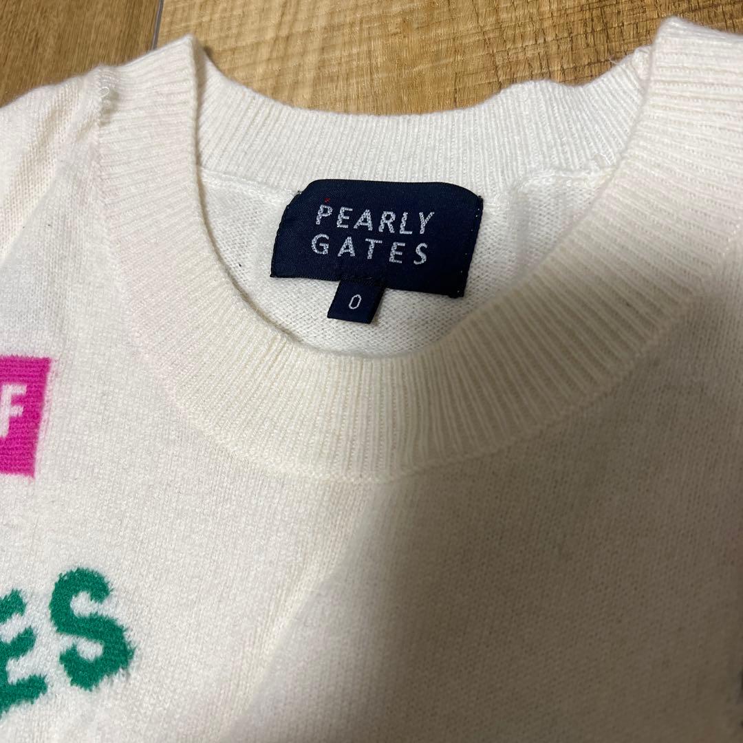 PEARLY GATES ロゴプリント セーター 0サイズ