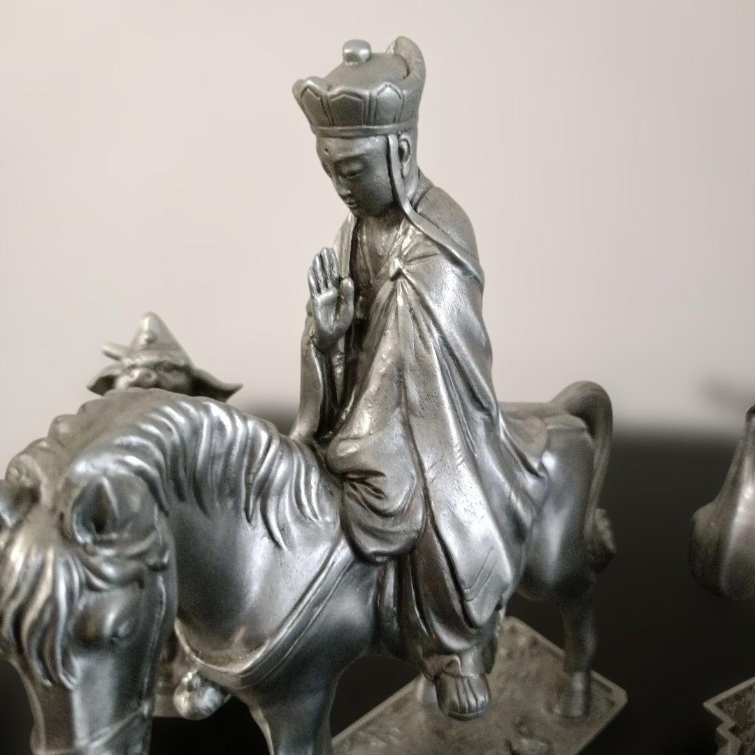 良品　ツマセクピューター 　西遊記　　フィギュア　オブジェ　錫製
