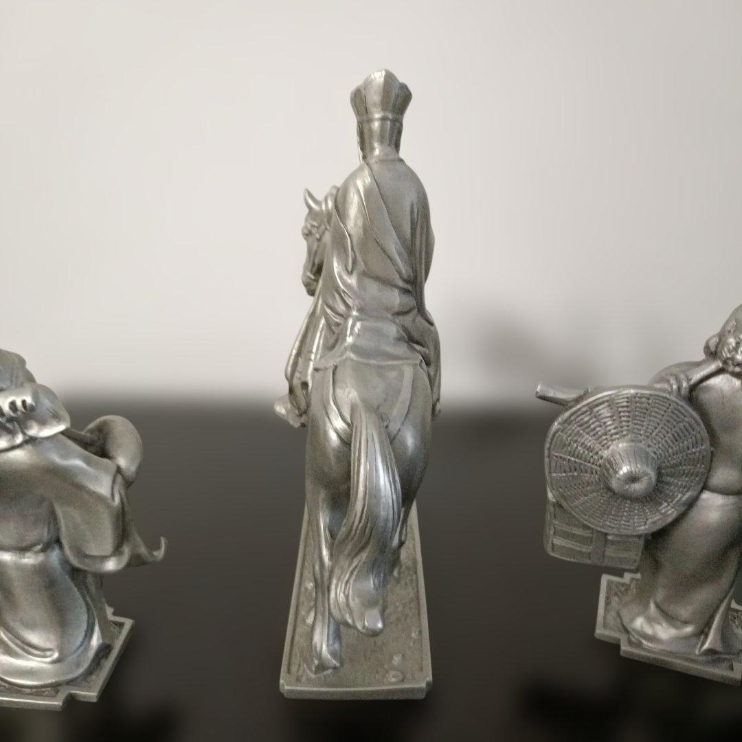 良品　ツマセクピューター 　西遊記　　フィギュア　オブジェ　錫製