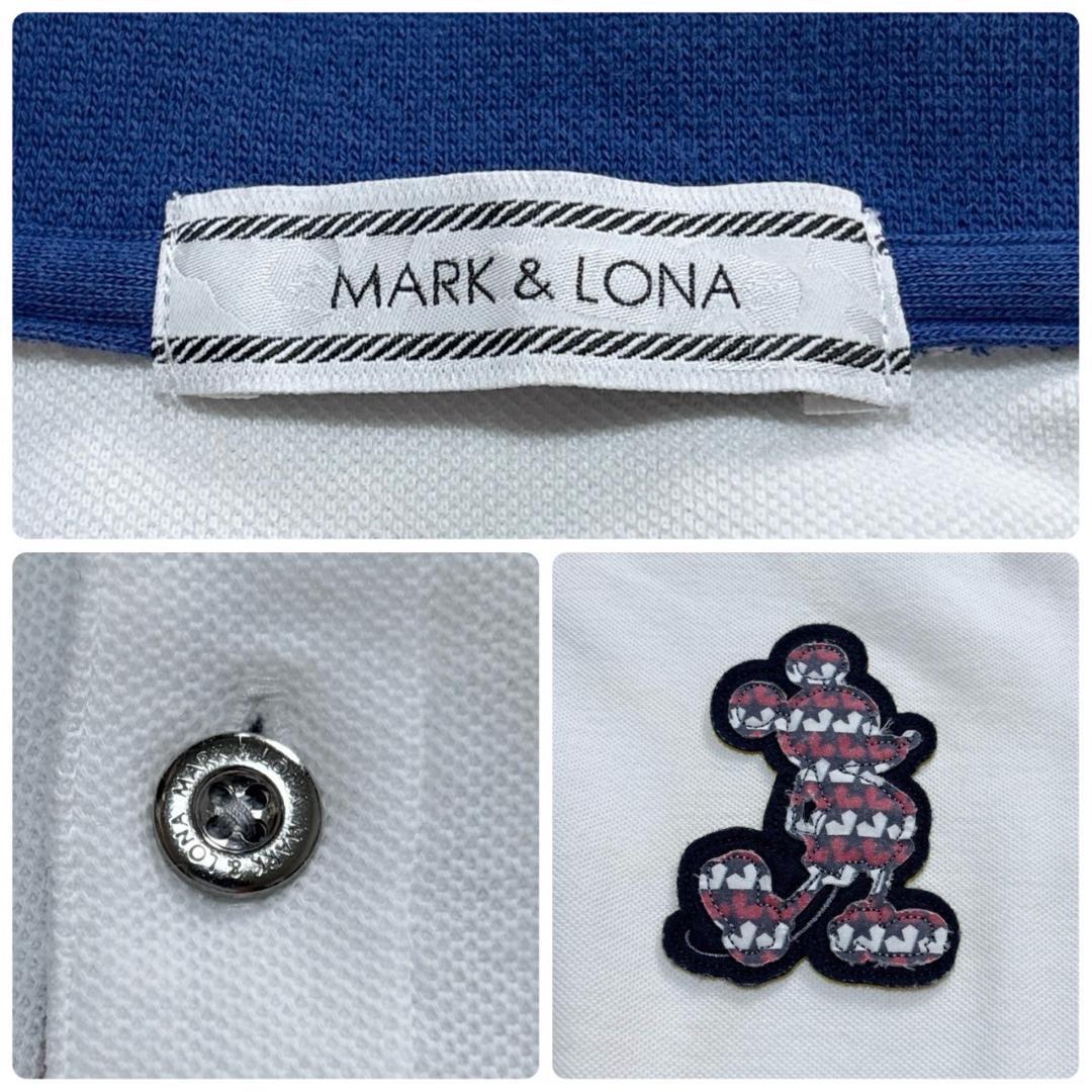 MARK & LONA 　ディズニーコラボ　スカル刺繍ポロシャツ　Sサイズ