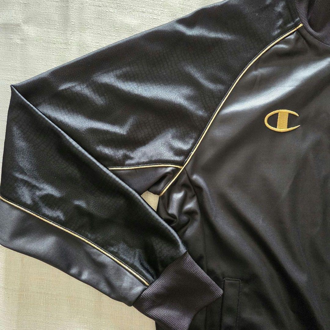 Champion チャンピオン×ドレスキャンプ セットアップジャージ 黒×金 L