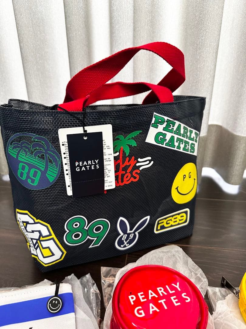 新品　ハワイ限定　パーリーゲイツ カートバッグ　ネイビーポーチ3個付き