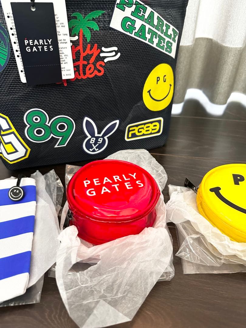 新品　ハワイ限定　パーリーゲイツ カートバッグ　ネイビーポーチ3個付き