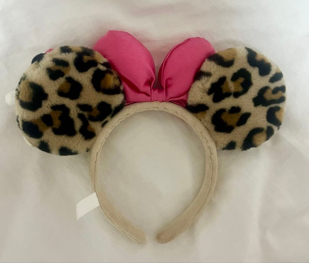【美品✨】ディズニー ミニーマウス ヒョウ柄カチューシャ