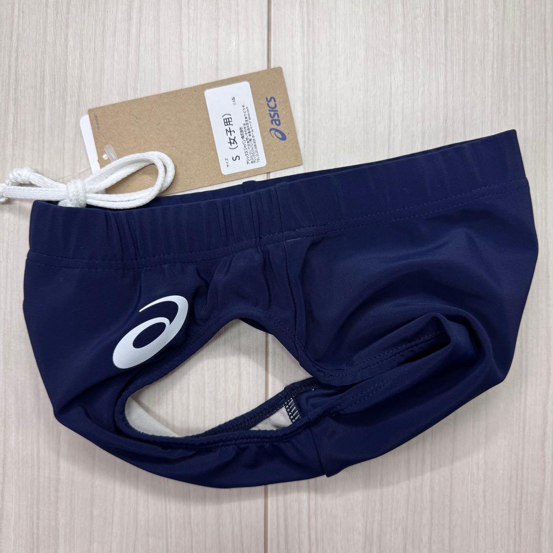 アシックス　女子陸上レーシングショーツ　Sサイズ　ネイビー単色　新品