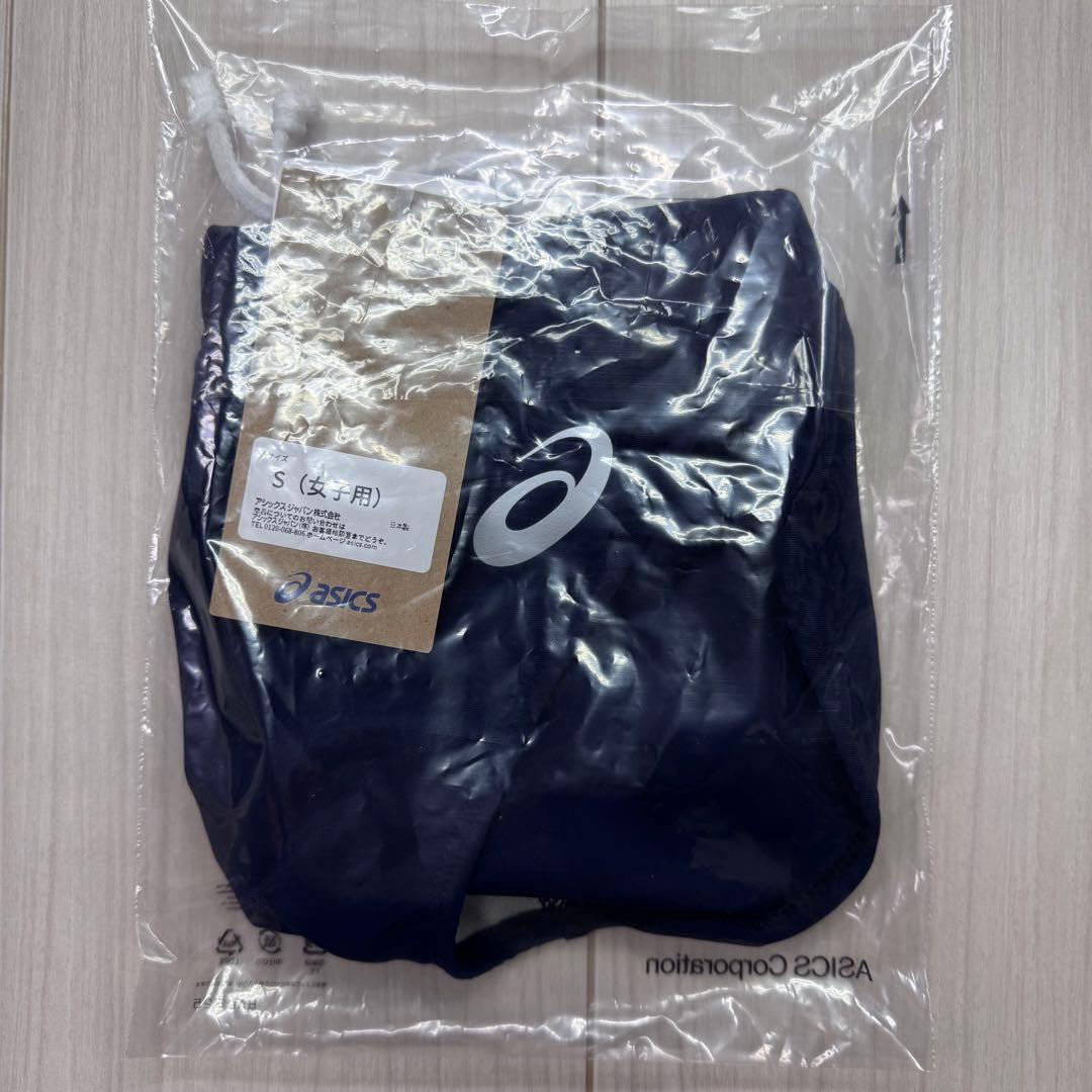 アシックス　女子陸上レーシングショーツ　Sサイズ　ネイビー単色　新品