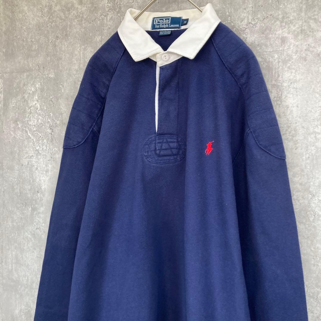 【人気カラー】ポロ ラルフローレン 長袖 ラガーシャツ メンズ 古着