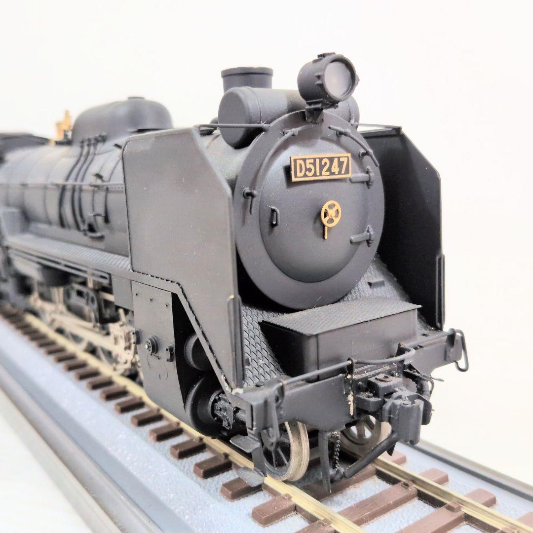 鉄道模型 国鉄 SL 蒸気機関車 D51型 D51247 クリアケース付