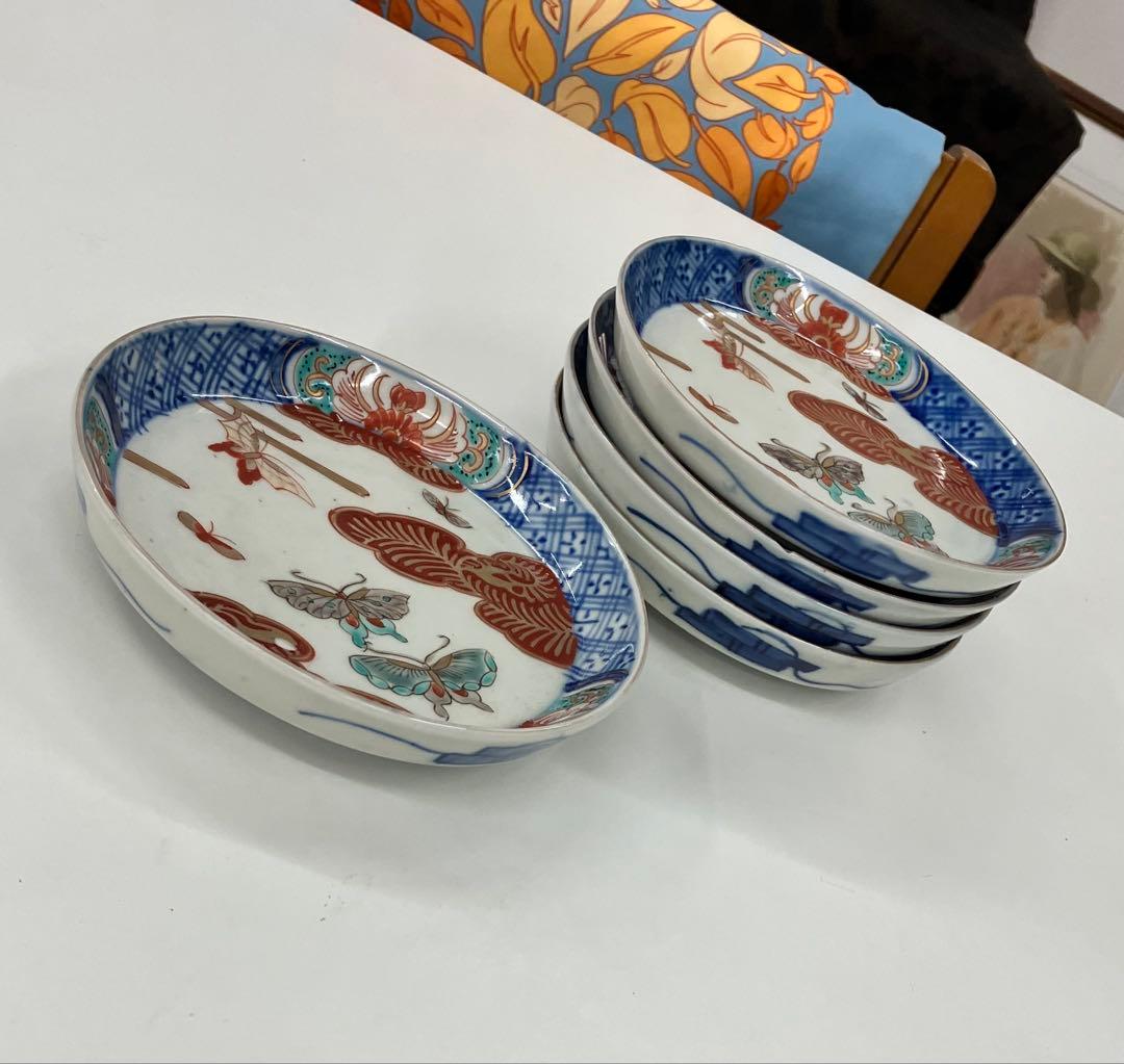 伊万里焼 蝶 皿