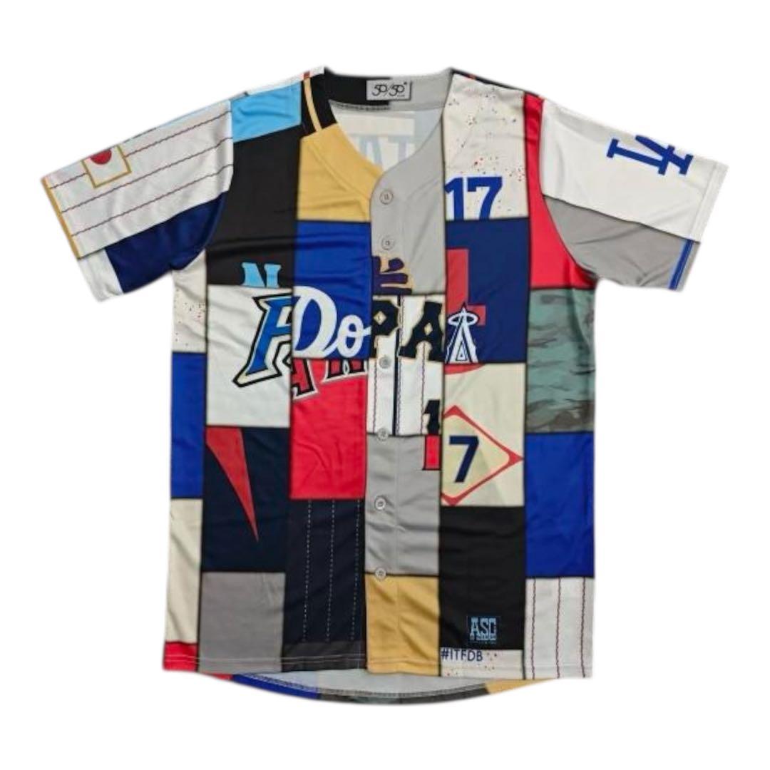 s*0様 非売品 大谷翔平 サインプリント歴代ミックスユニフォーム　ドジャースW