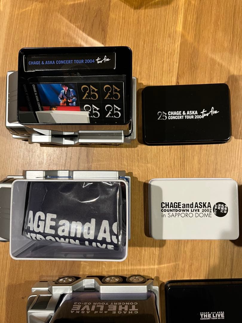 CHAGE＆ ASKA チャゲアス　ツアーグッズ　トラック缶　7個