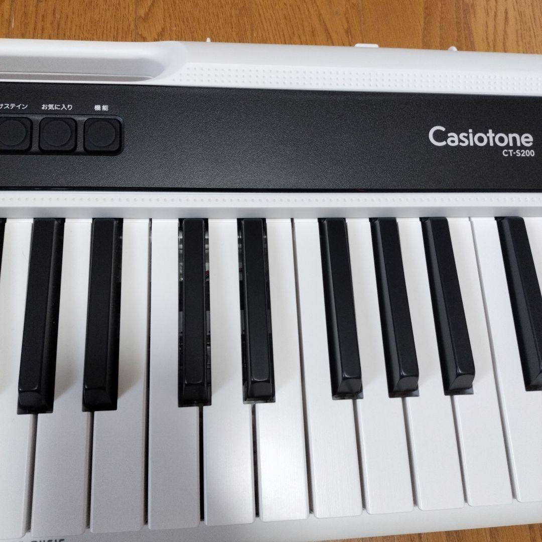 カシオ CASIO 電子キーボード CT-S200 WE ホワイト 61鍵盤