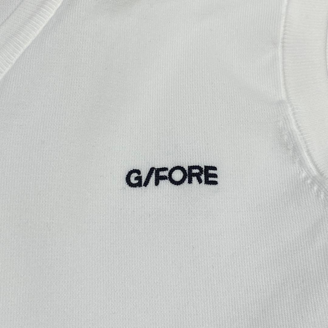 【未使用】定価2.8万円G/FORE ホワイト Vネック ノースリーブベスト