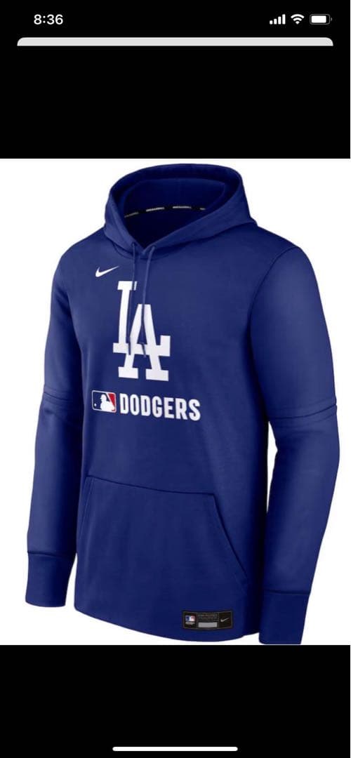 2025 大谷翔平選手 着用モデル Lサイズ ドジャースパーカー MLB