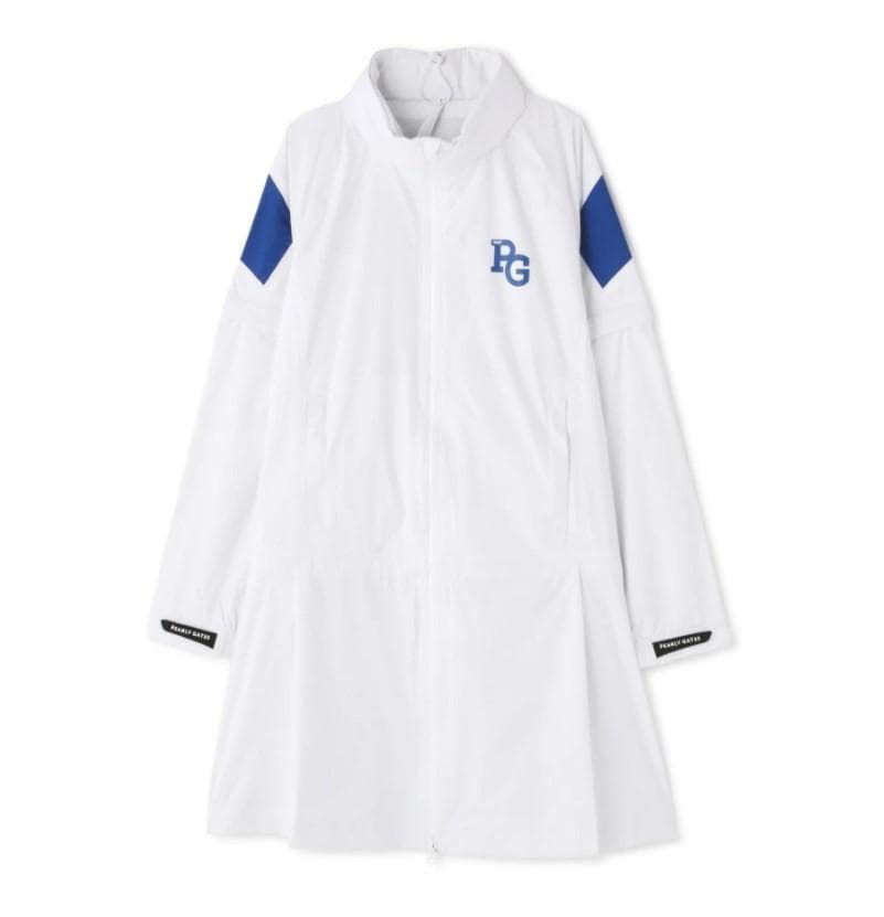 542 パーリーゲイツ ビックロゴレインワンピース定価44000円 白 0
