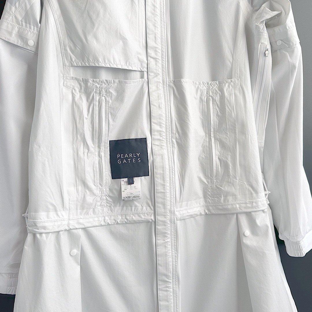 542 パーリーゲイツ ビックロゴレインワンピース定価44000円 白 0