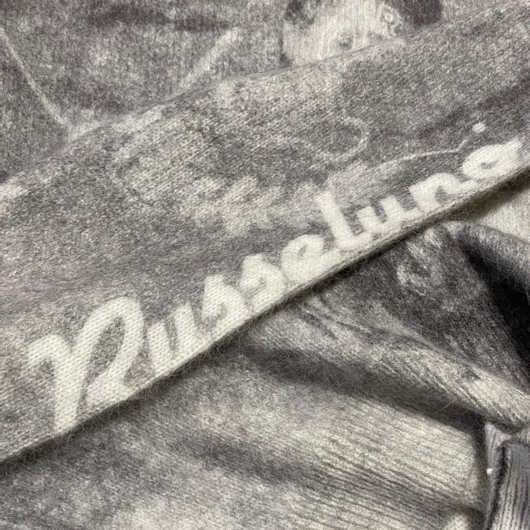 Russeluno GRAPHIC KNIT SWEATER アンゴラニット