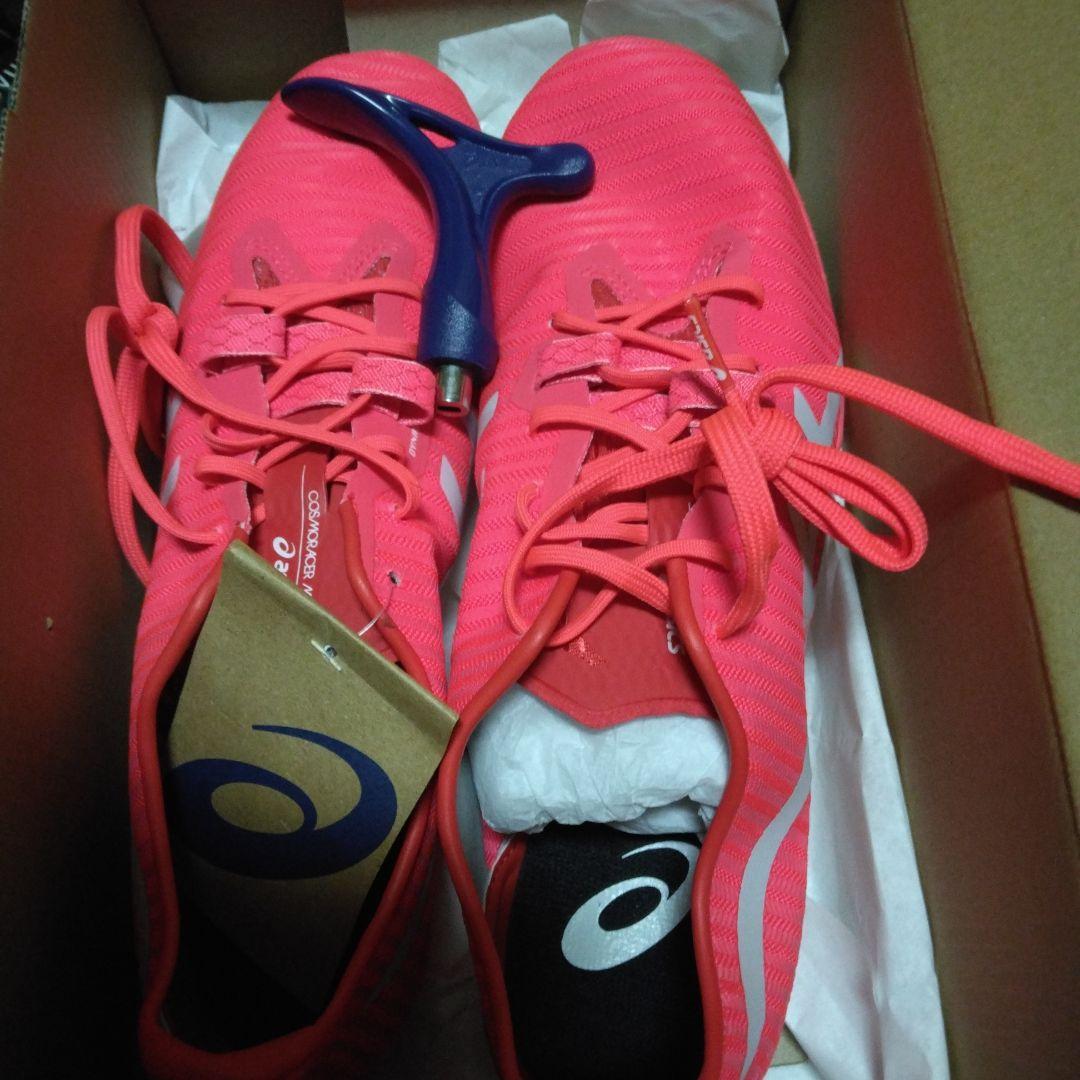 ASICS スパイクシューズ ピンク 新品