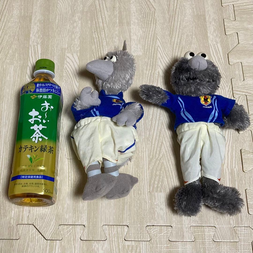 セサミストリート ★ サッカー日本代表 ぬいぐるみセット 希少