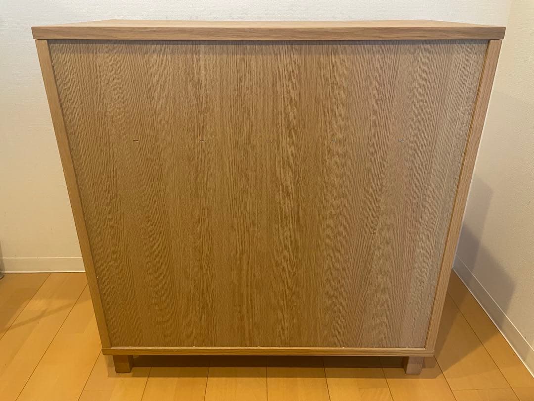 無印良品/引き出し付きキャビネット/オーク材
