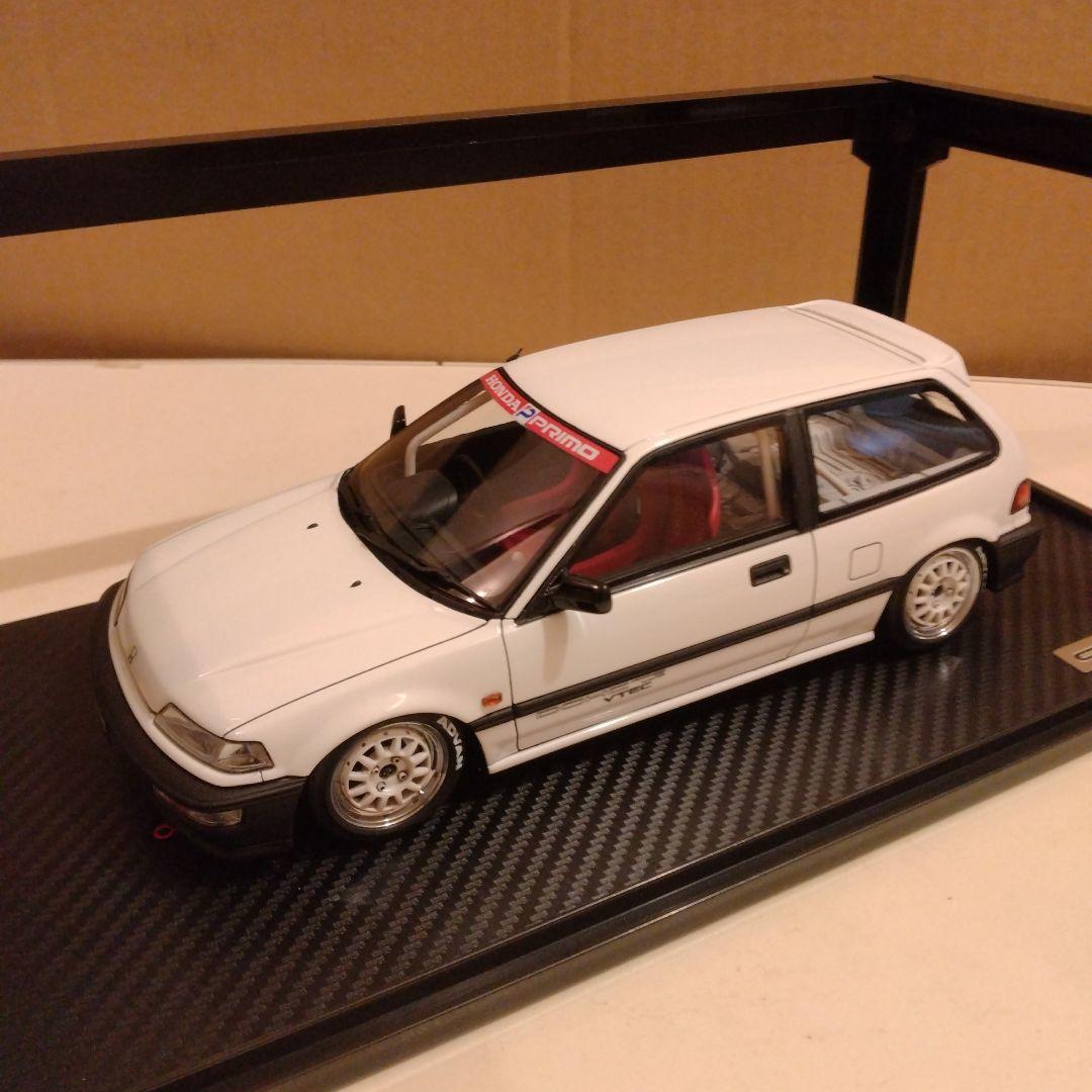 絶版　イグニッションモデル1/18 グランドシビックSi‐R ホワイト