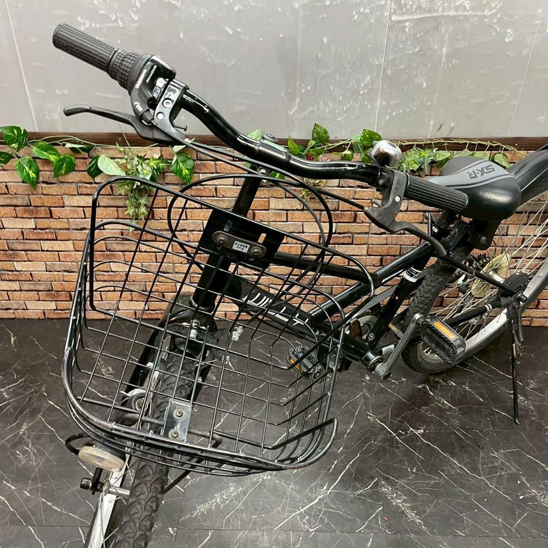 【136】子供用自転車 子供車 WILLY ブラック 26インチ 変速付き