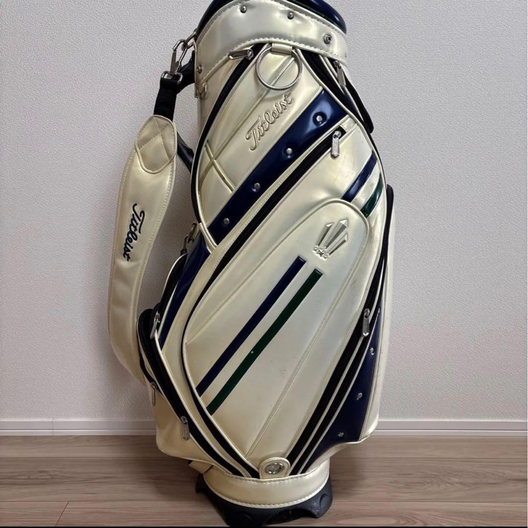 Titleist キャディバッグ ホワイト/ネイビー