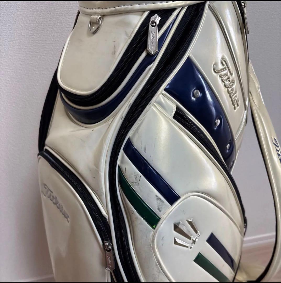 Titleist キャディバッグ ホワイト/ネイビー