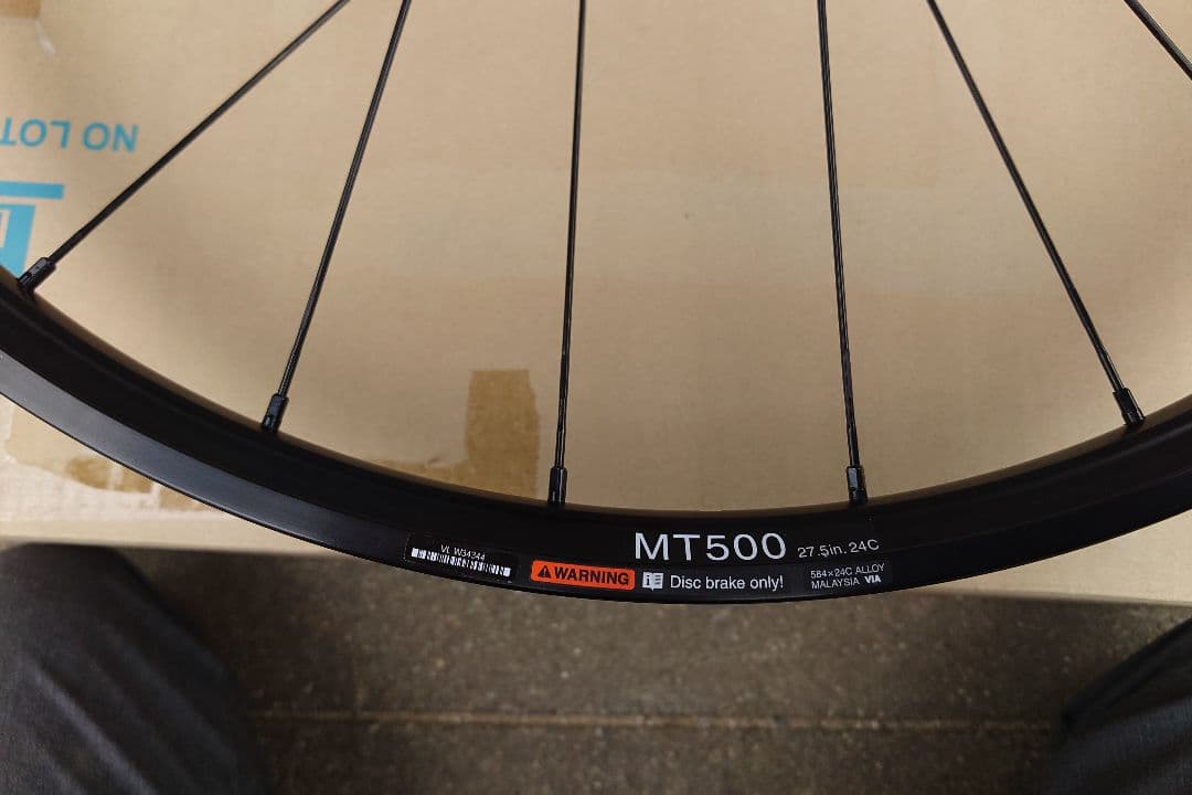 SHIMANO MTBホイール MT500 Eスルー 27.5インチ リア用