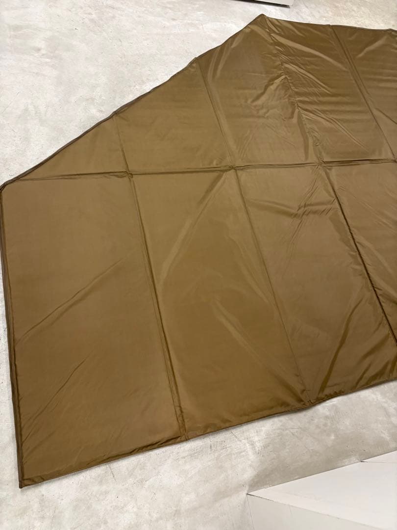 美品　DOD ワンポールテントL マット　MA8-771-BR