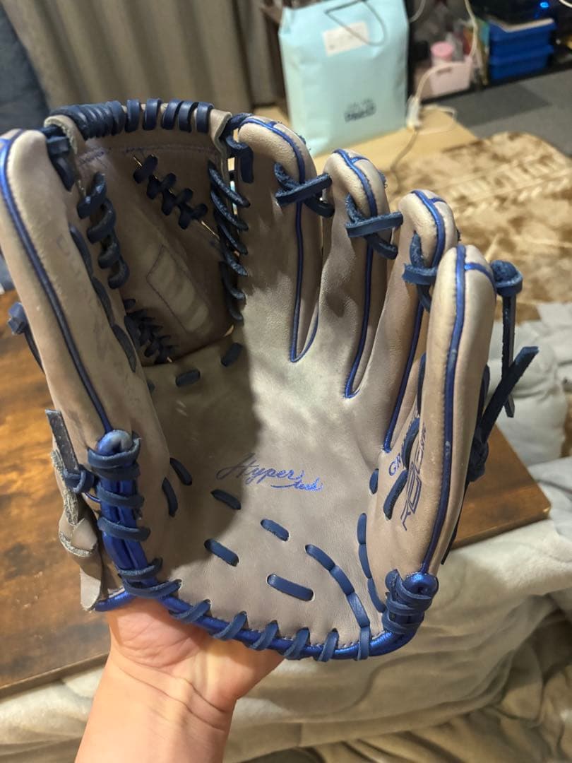 Rawlings 軟式グローブ グレー/青
