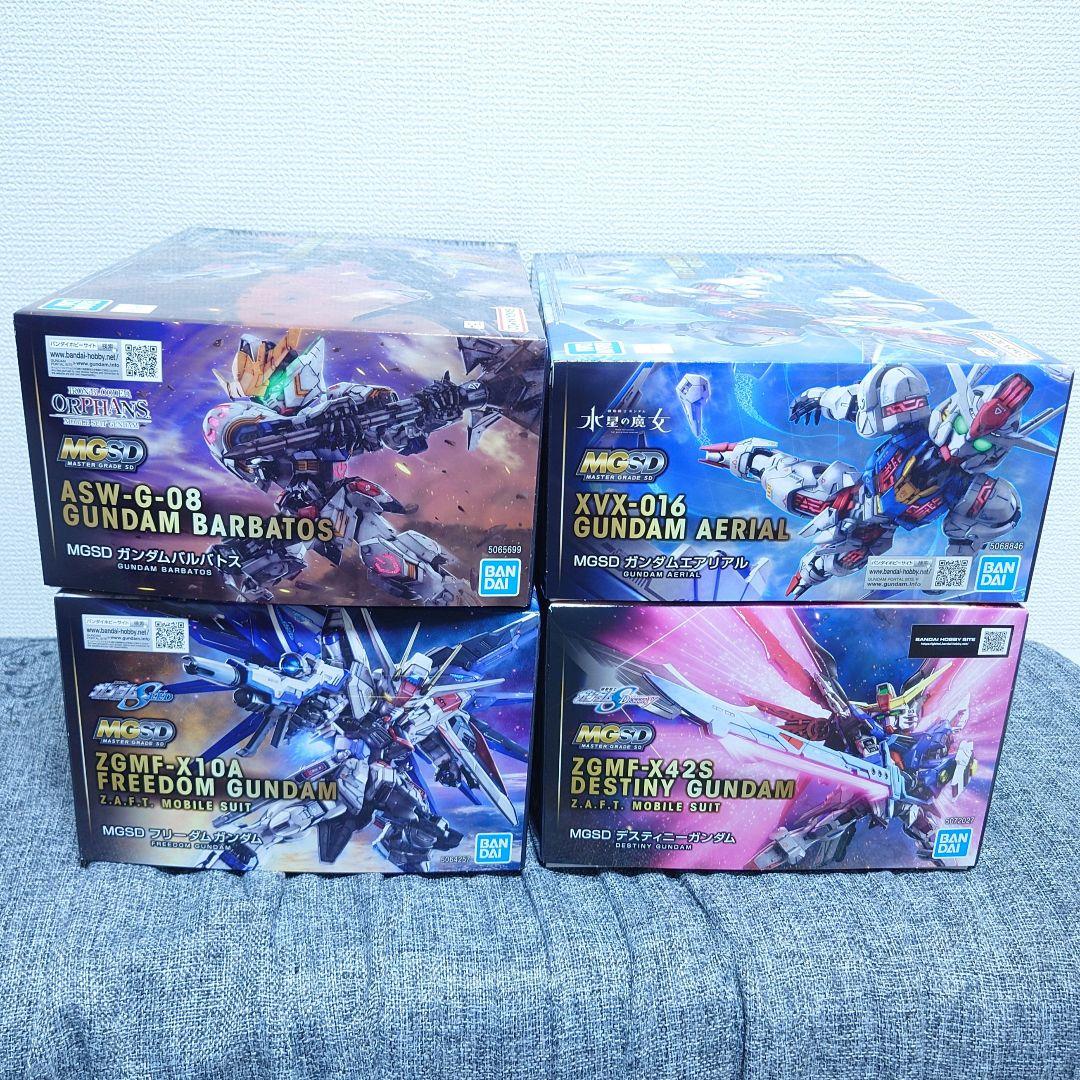 MGSD ガンダム ディスティニー エアリアル フリーダム バルバトス セット