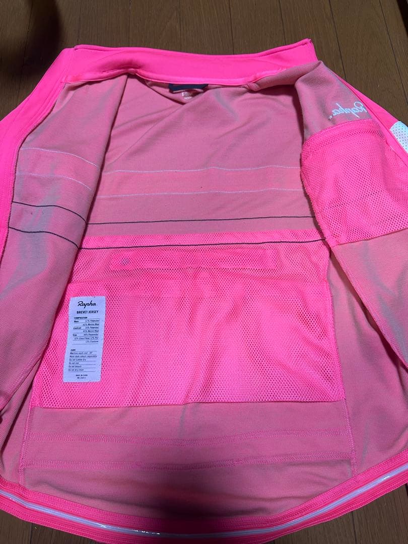 Rapha ピンク サイクルジャージ フルジッパー