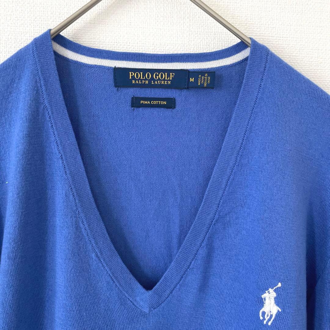 Polo Golfポロゴルフ　コットンブレンドVネックセーター