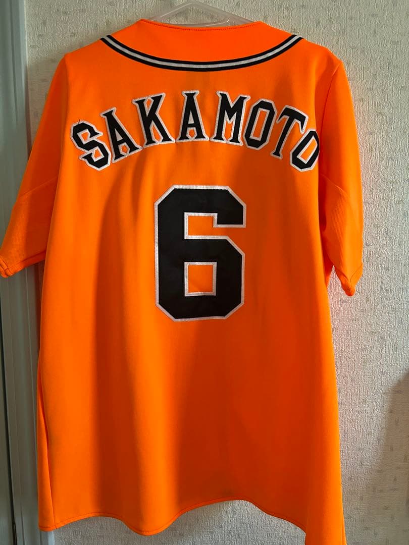 読売ジャイアンツ オレンジ 刺繍ユニフォーム 坂本勇人 Sサイズ アディダス