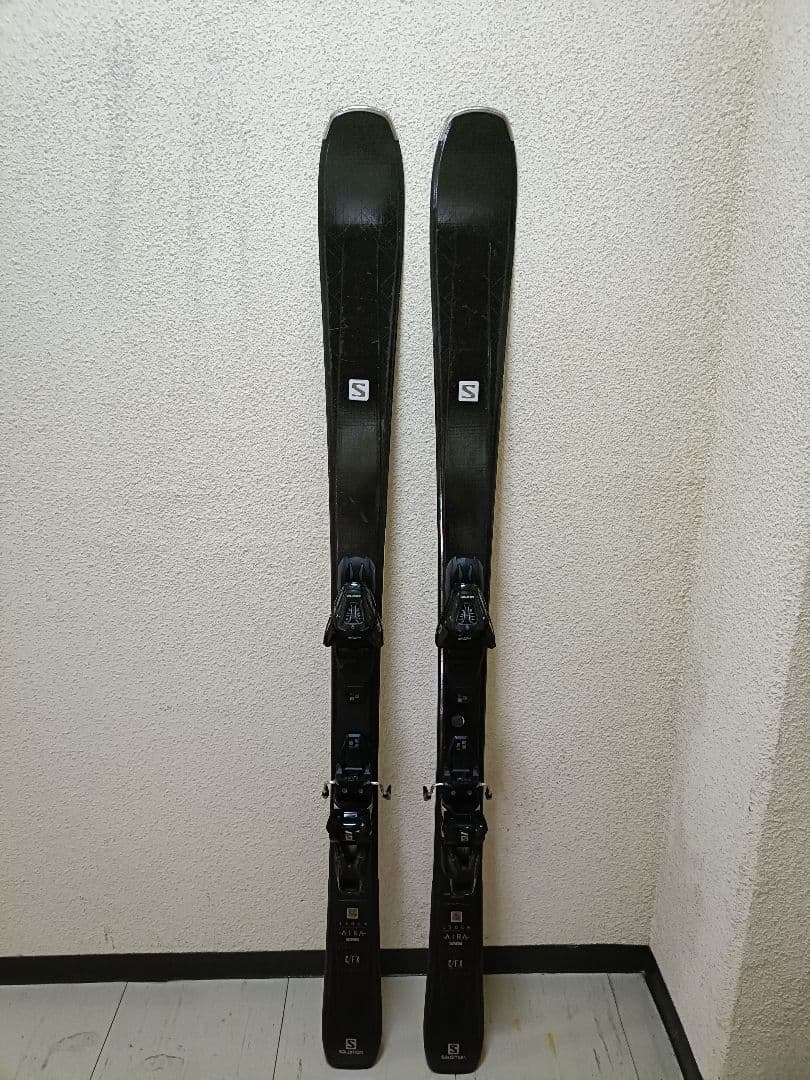【Salomonスキー3点セット】板、ブーツ(ビンディング付)、ストック
