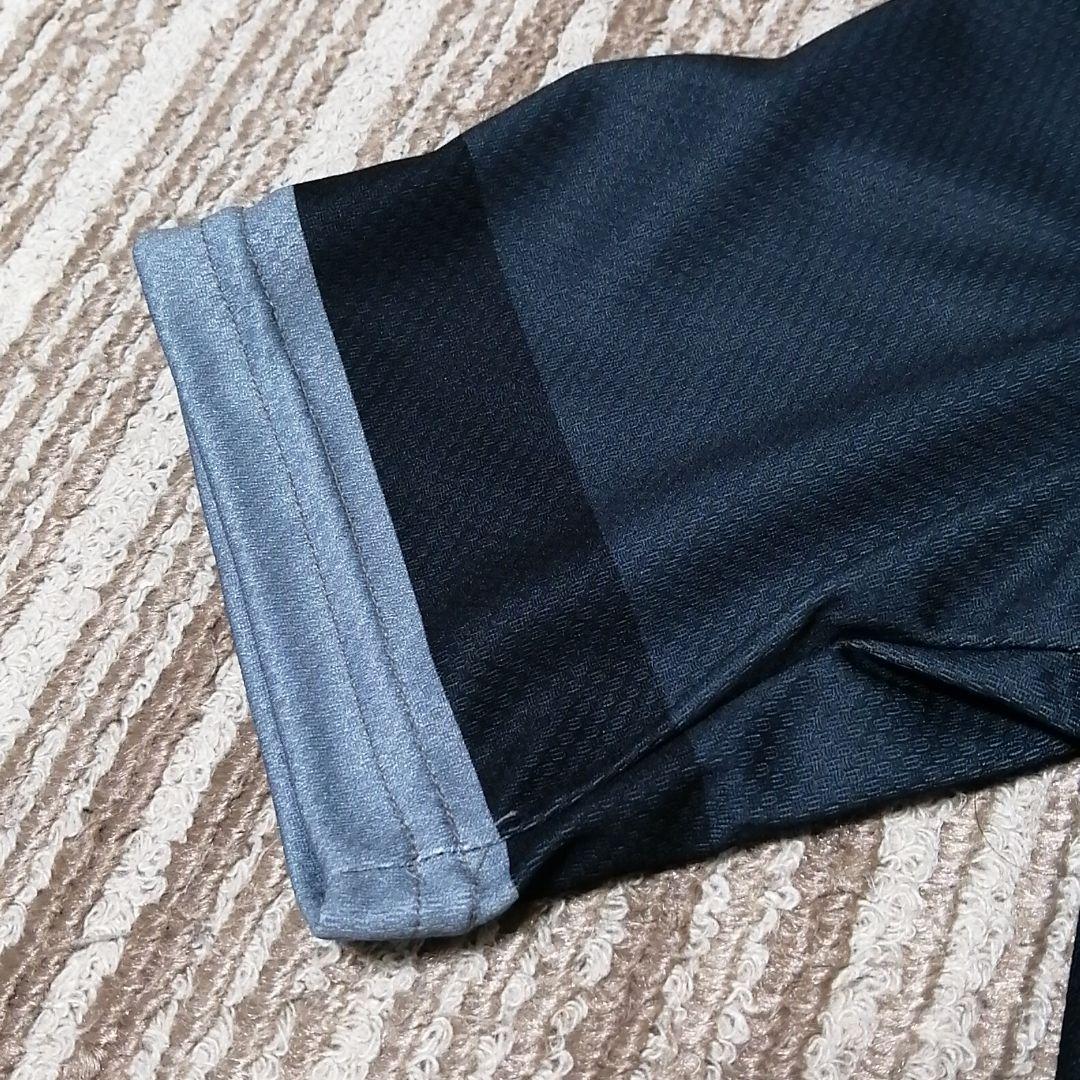 新品 半袖ジャージ ノースウェーブ 黒/灰 M ゆったり目