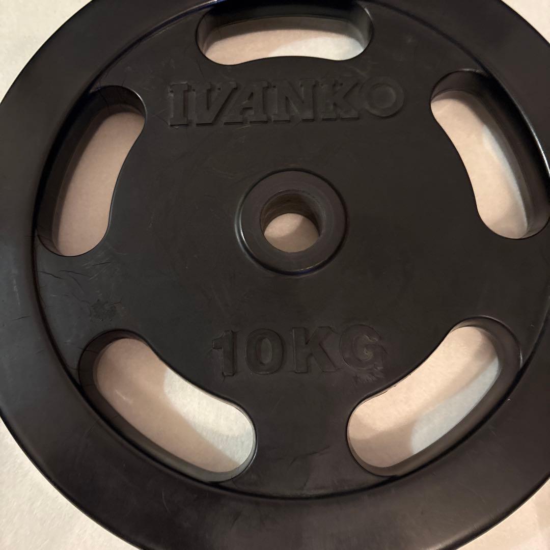 IVANKO 1個10KG ダンベルプレート2個セット