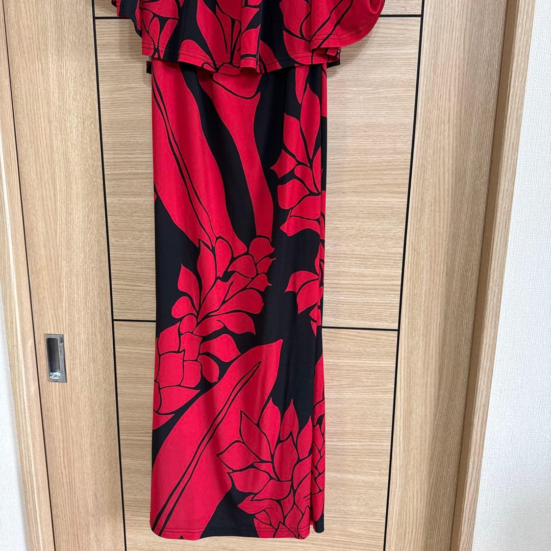 ku'u Lei Hawaii 4wayワンピース 赤黒ロングドレス