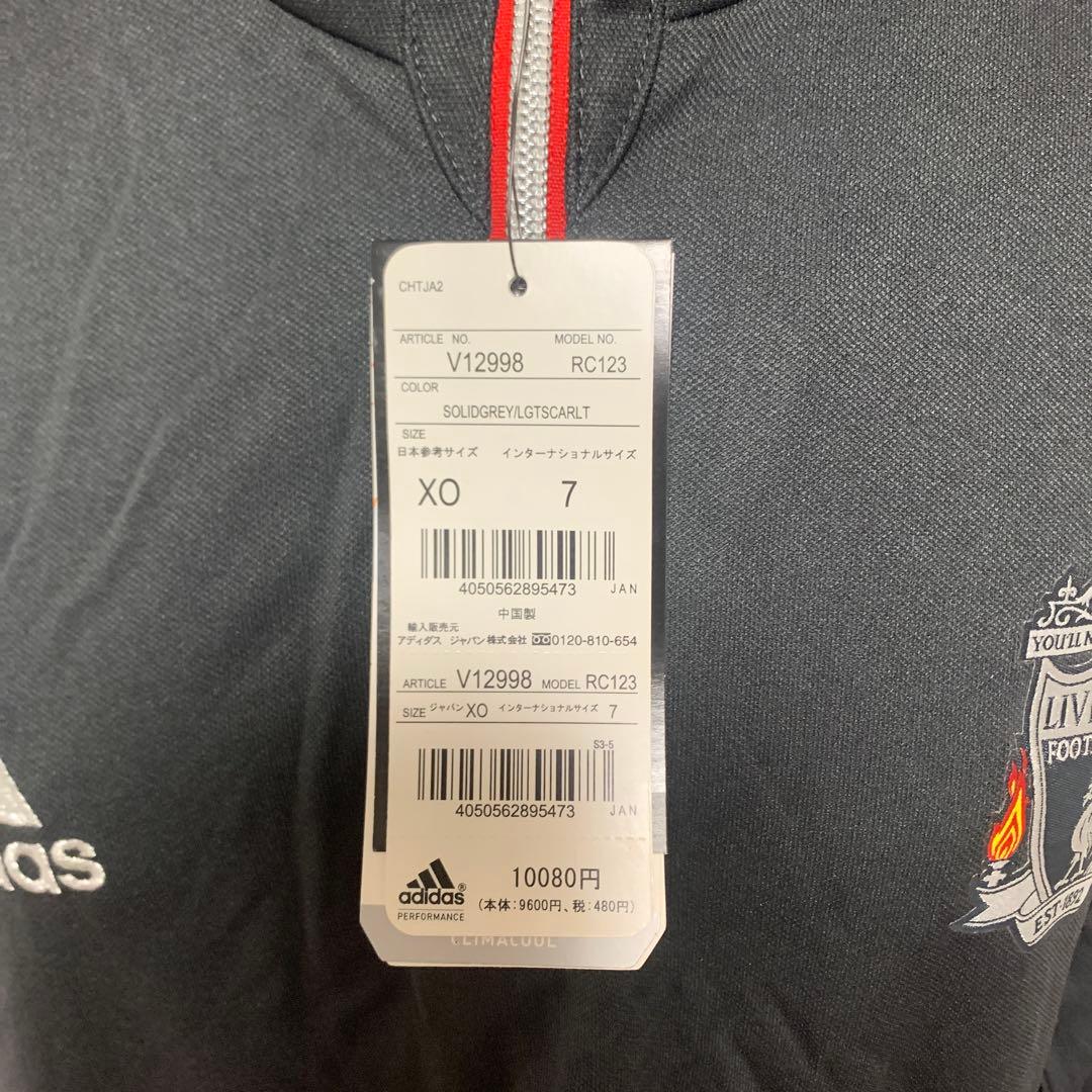 新品未使用 adidas リバプール ピステ ジャージ ブラック/レッド
