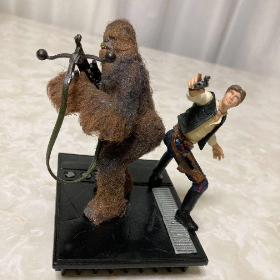 スター・ウォーズ ハンソロ×2 チューバッカ　ミレニアムファルコン　カスタム品