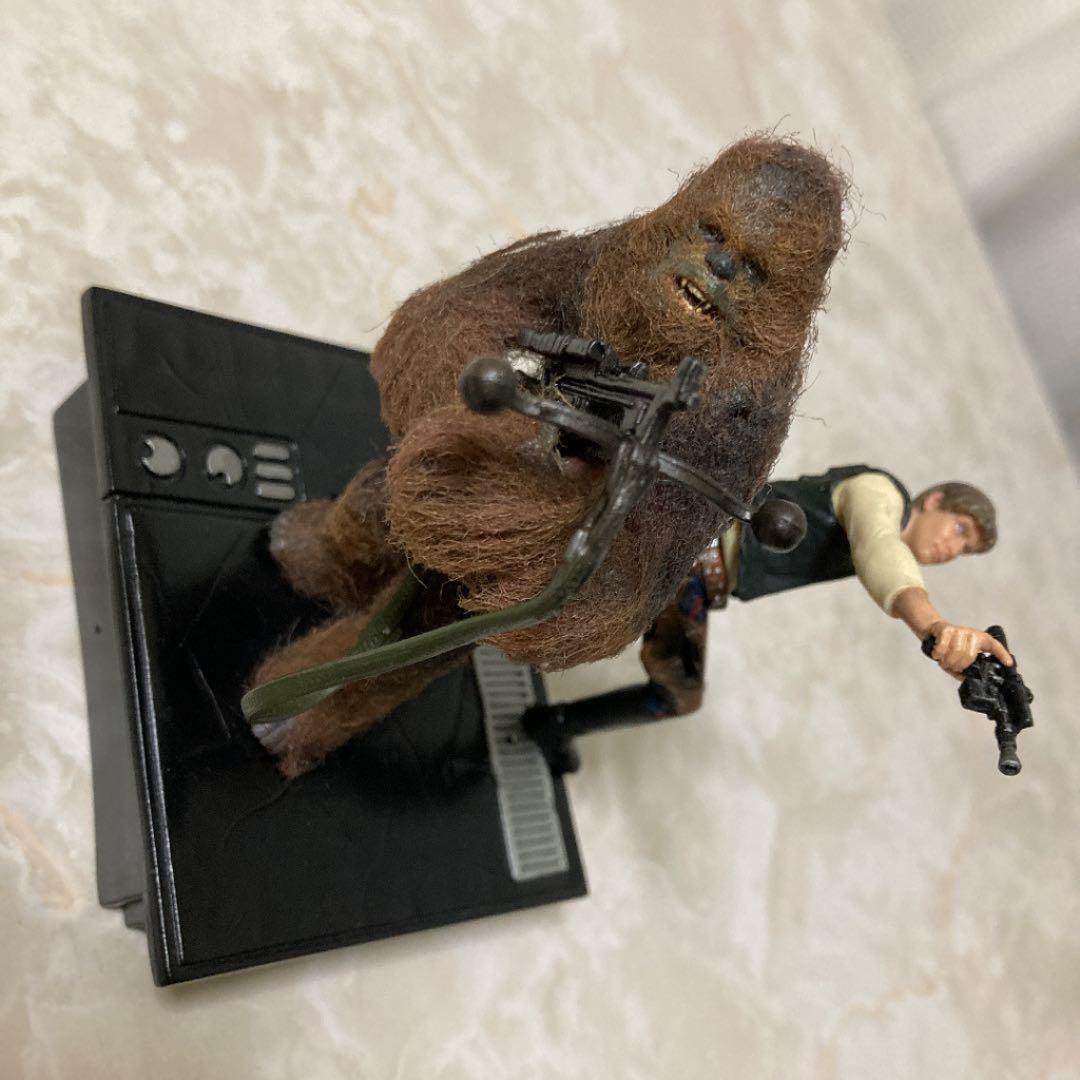 スター・ウォーズ ハンソロ×2 チューバッカ　ミレニアムファルコン　カスタム品