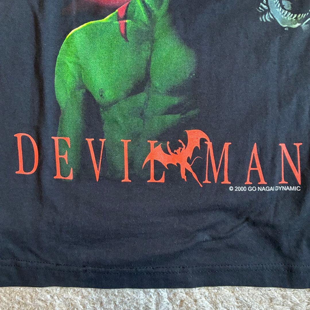 希少 00s デビルマン Tシャツ ユーロスクリーンスターズ 黒 ヴィンテージM