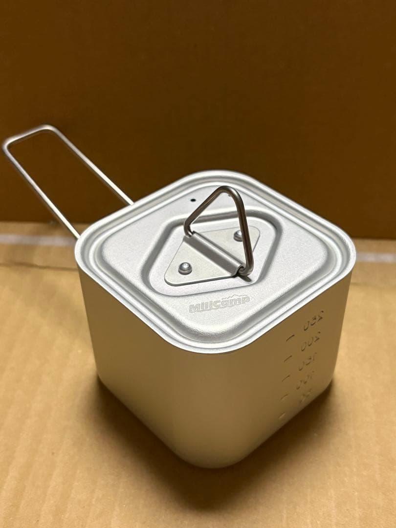 EVERNEWチタンPot 500箱付き、ミリキャンプ　ミニメスティンなど色々