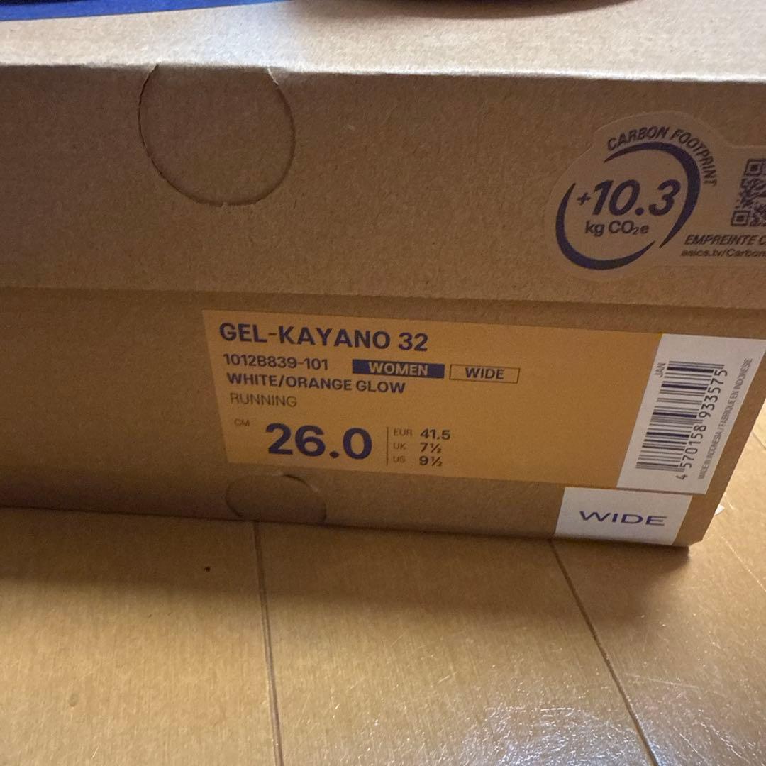 美品asics ゲルカヤノ32 レディース26cm