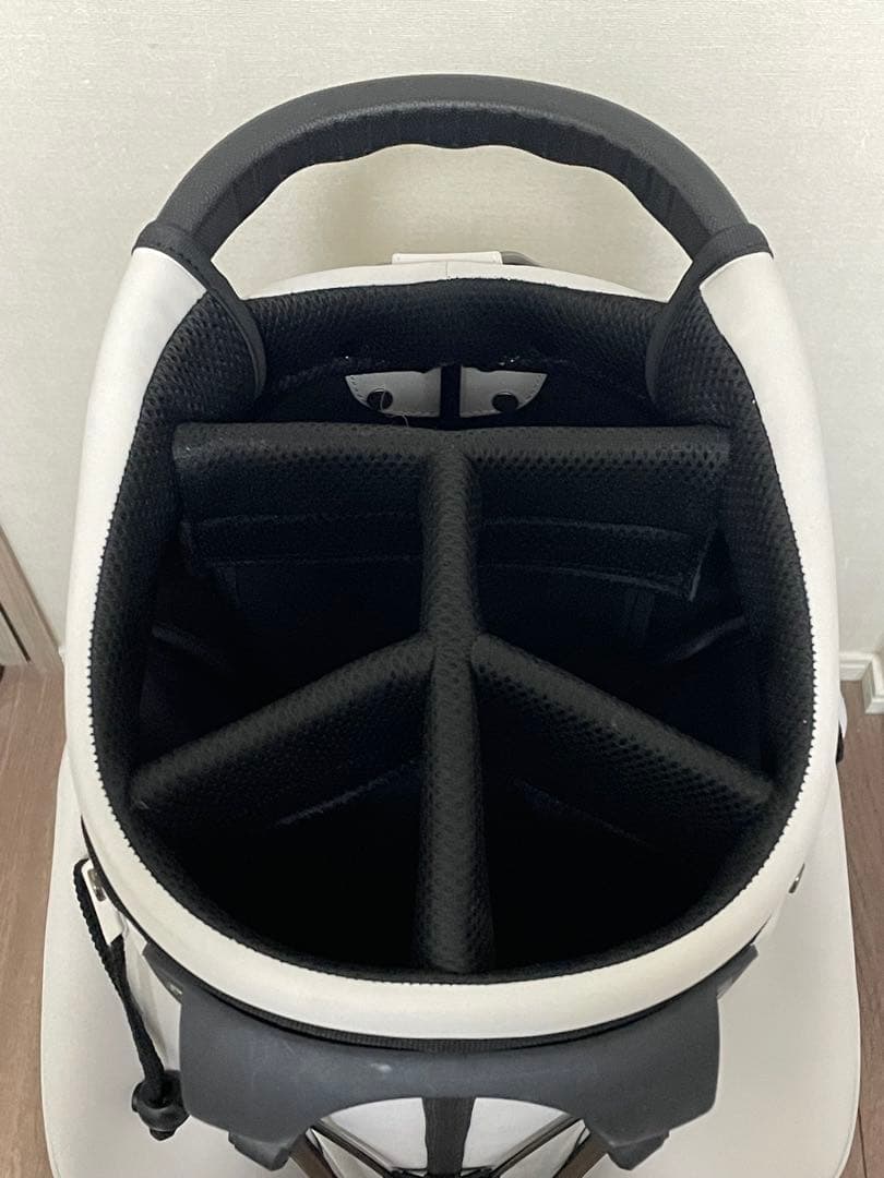 【新品・未使用】YAMAHA スタンドキャディバッグ オフホワイト/グリーン