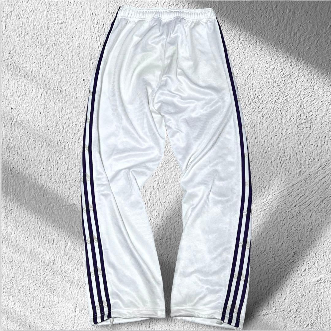 ✅y2k 00s adidas アディダス ロゴ ライン ジャージ パンツ 古着
