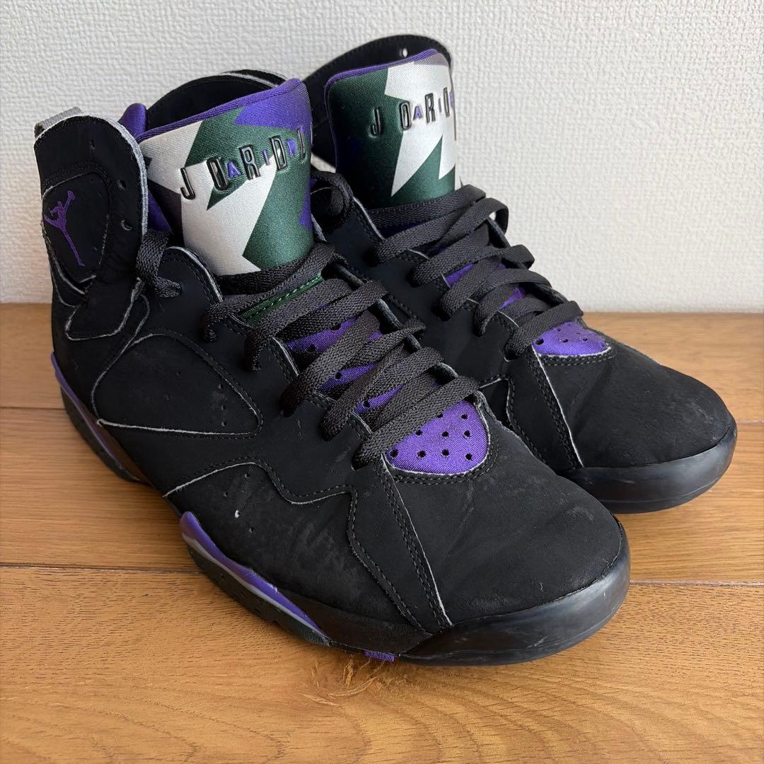 Air Jordan 7 ブラック/パープル　レイアレン