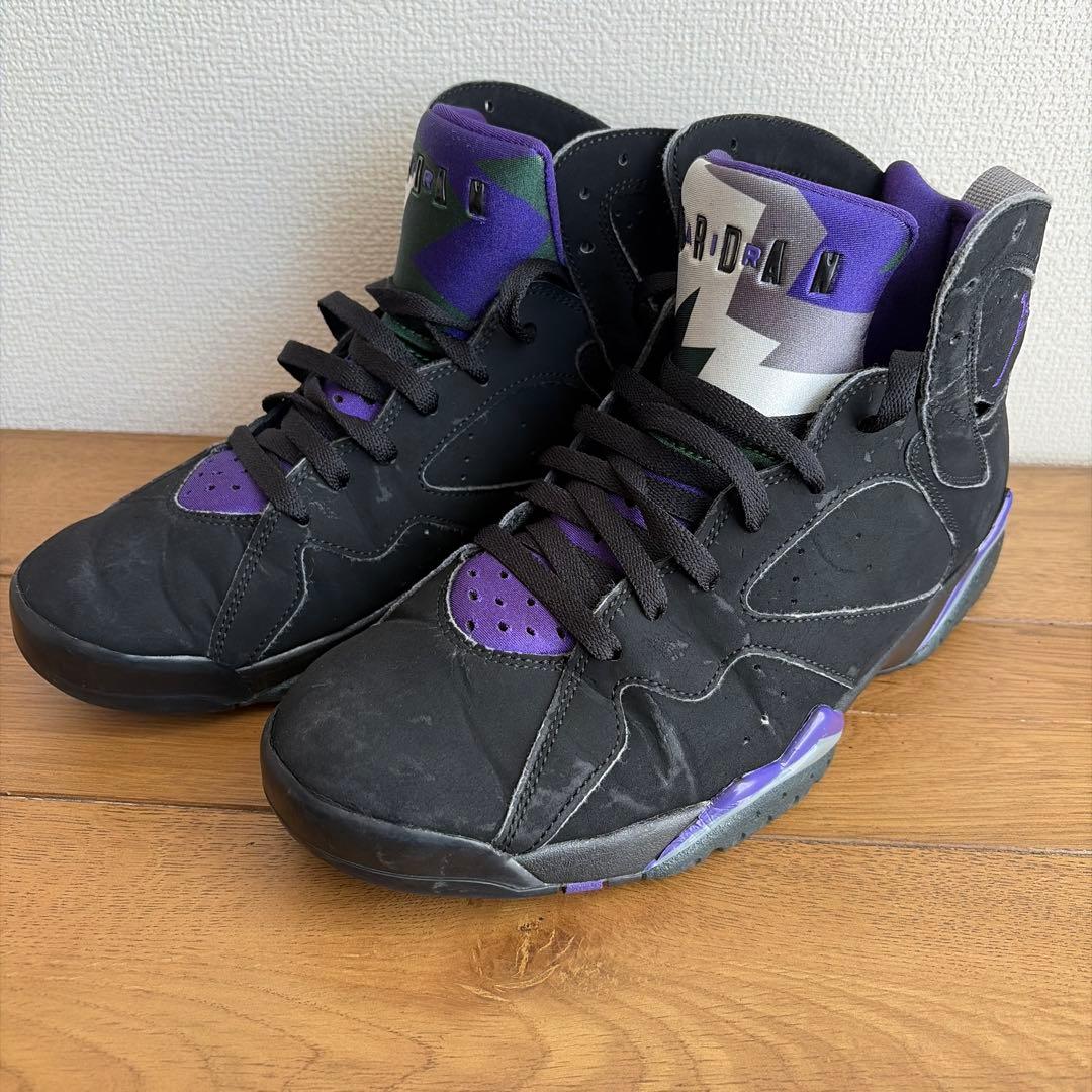 Air Jordan 7 ブラック/パープル　レイアレン